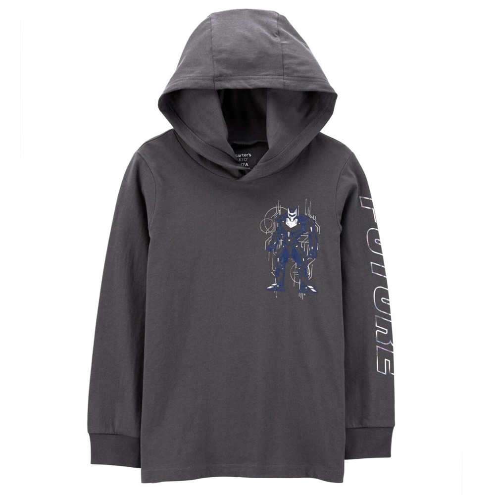 Carter’s Boys Robot Hoodie Tee Shirt